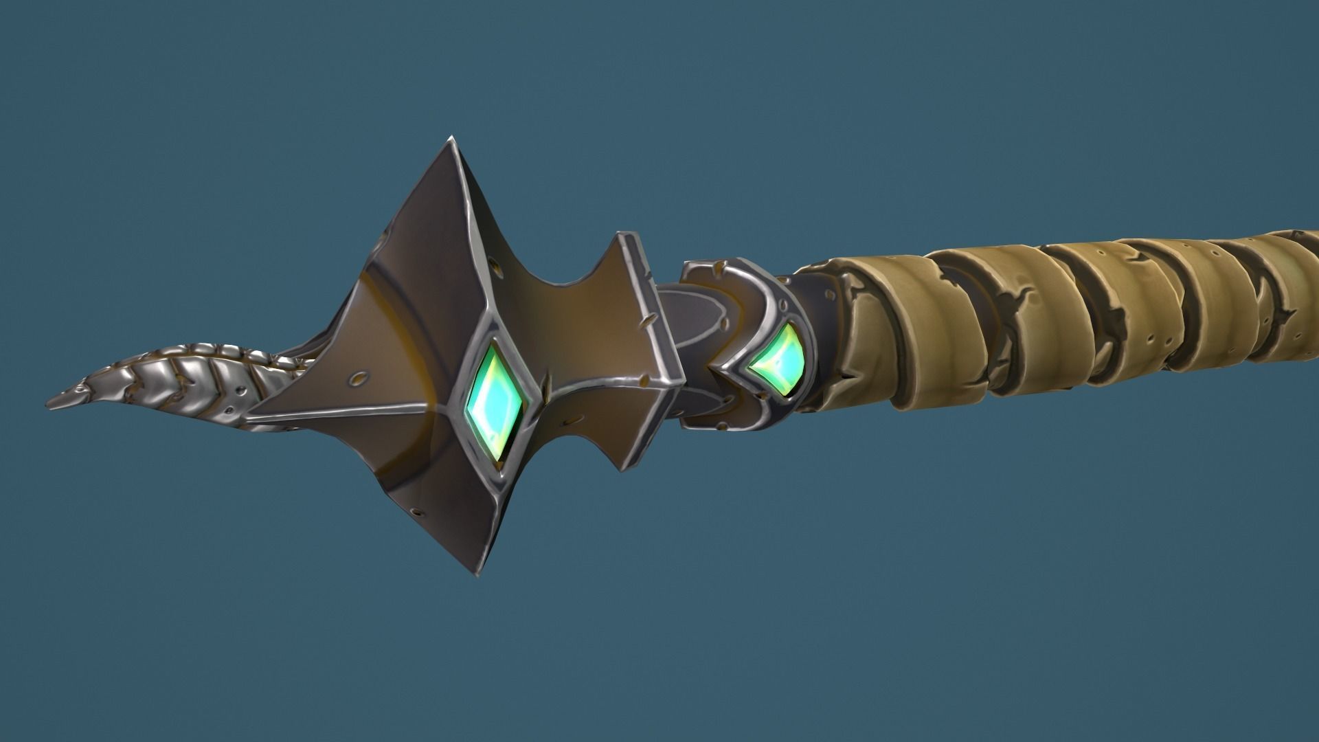 Snake hammer Low-poly 3D model_25