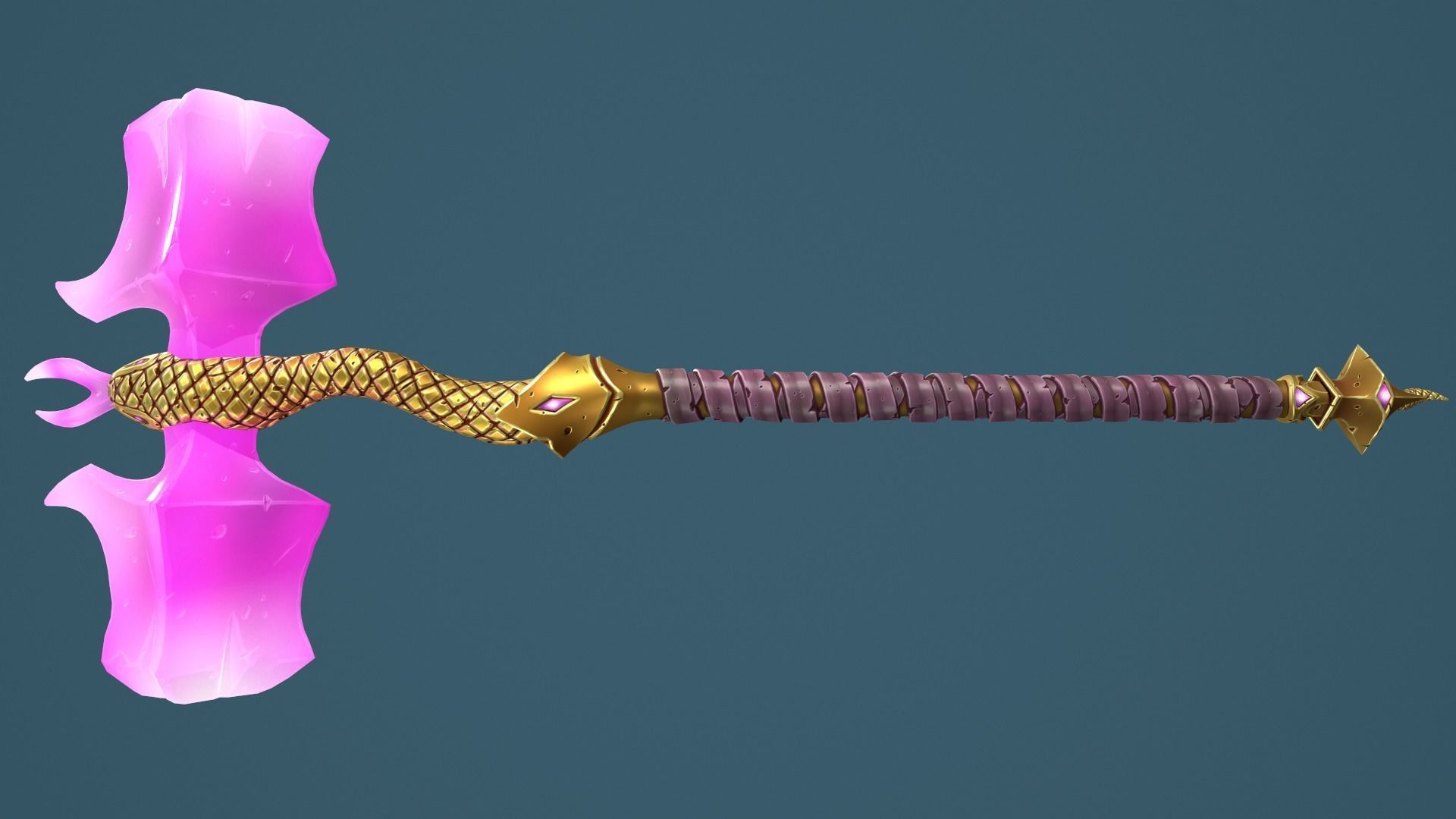 Snake hammer Low-poly 3D model_9
