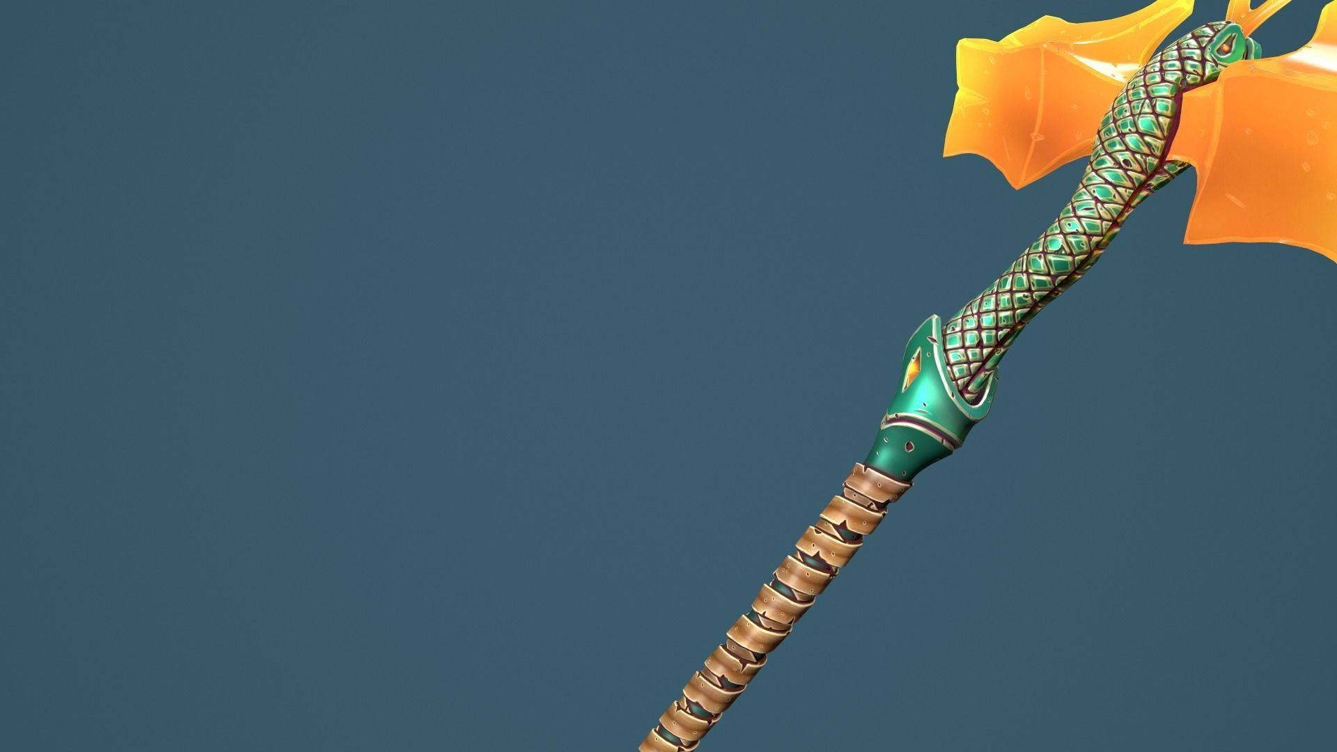 Snake hammer Low-poly 3D model_30