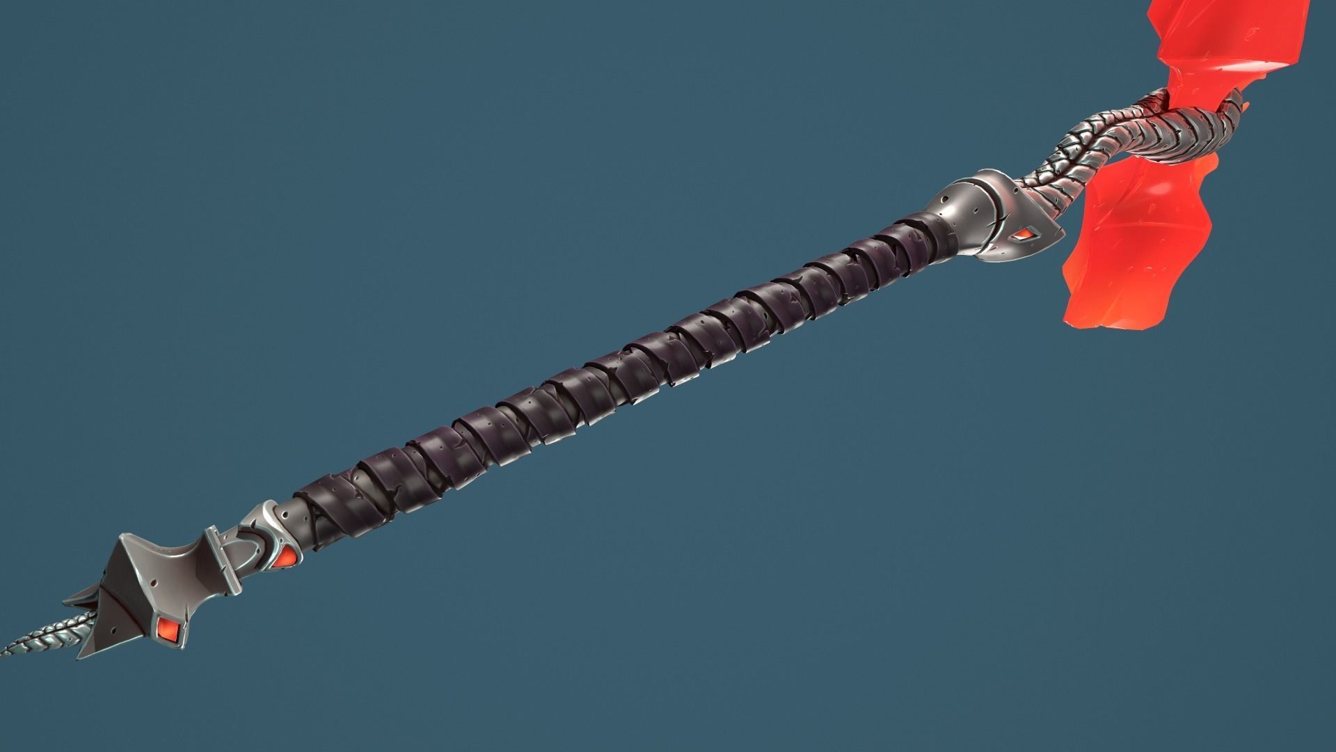 Snake hammer Low-poly 3D model_28
