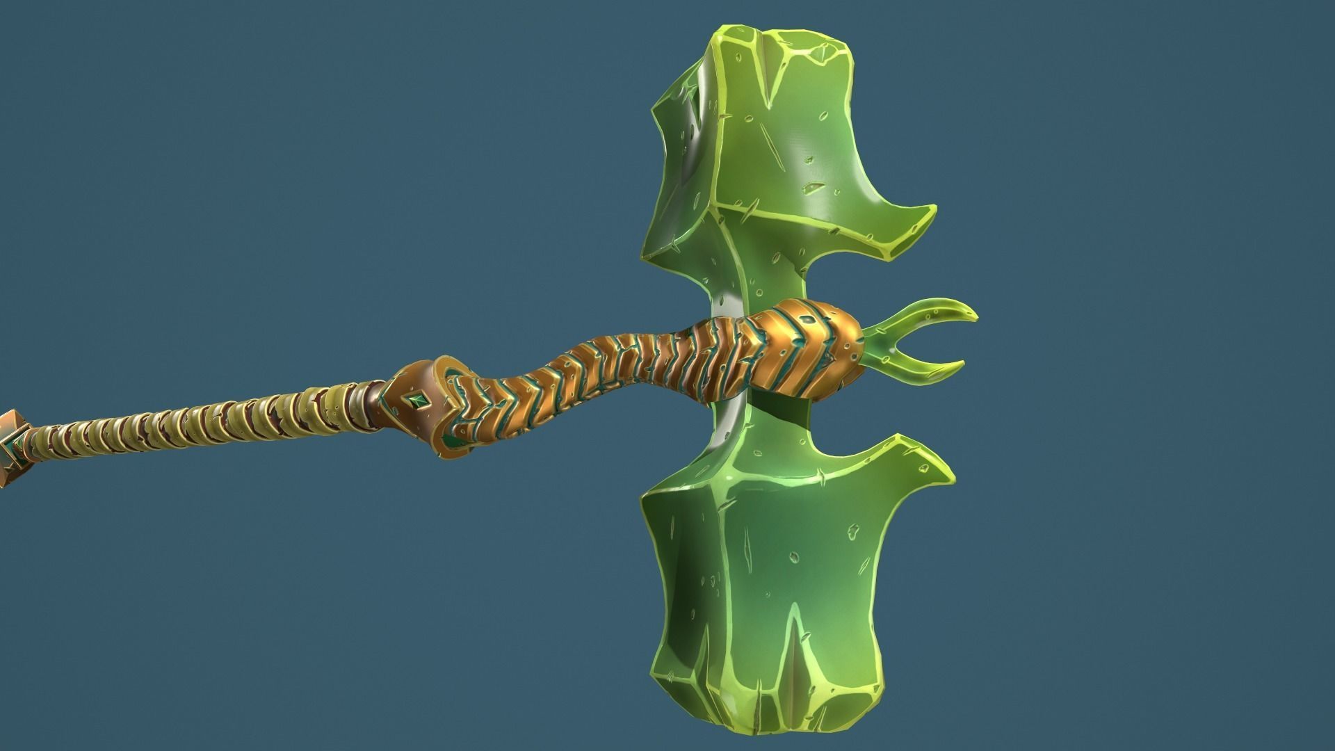 Snake hammer Low-poly 3D model_22