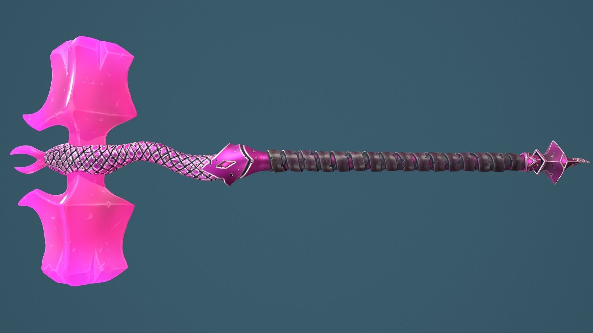 Snake hammer Low-poly 3D model_11