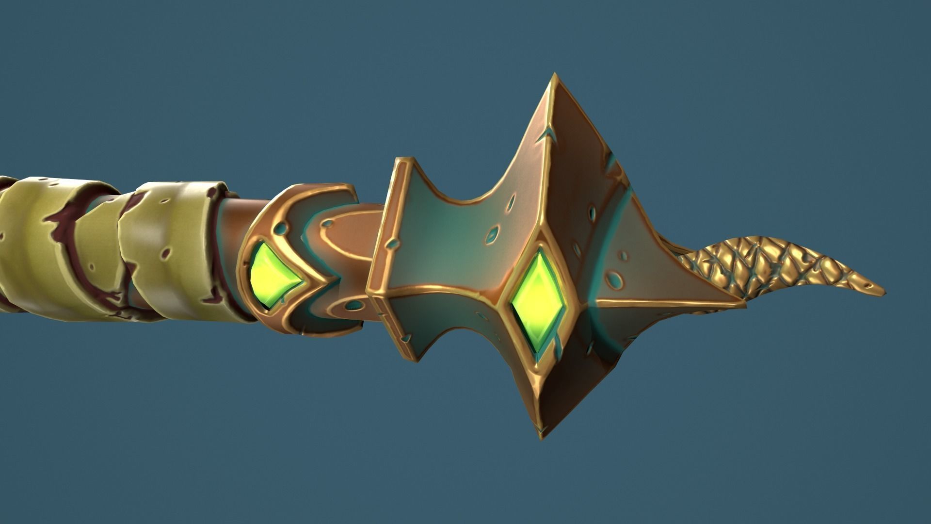 Snake hammer Low-poly 3D model_26