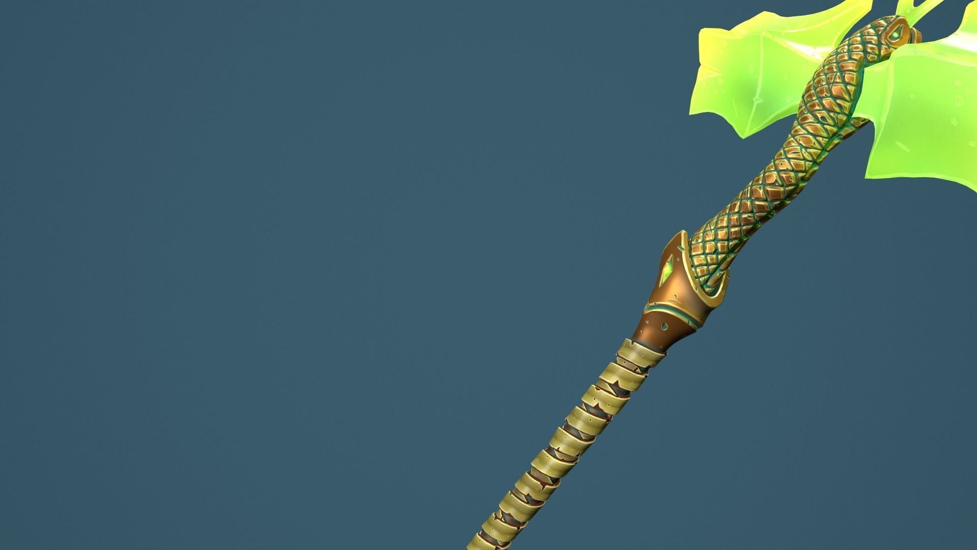 Snake hammer Low-poly 3D model_29
