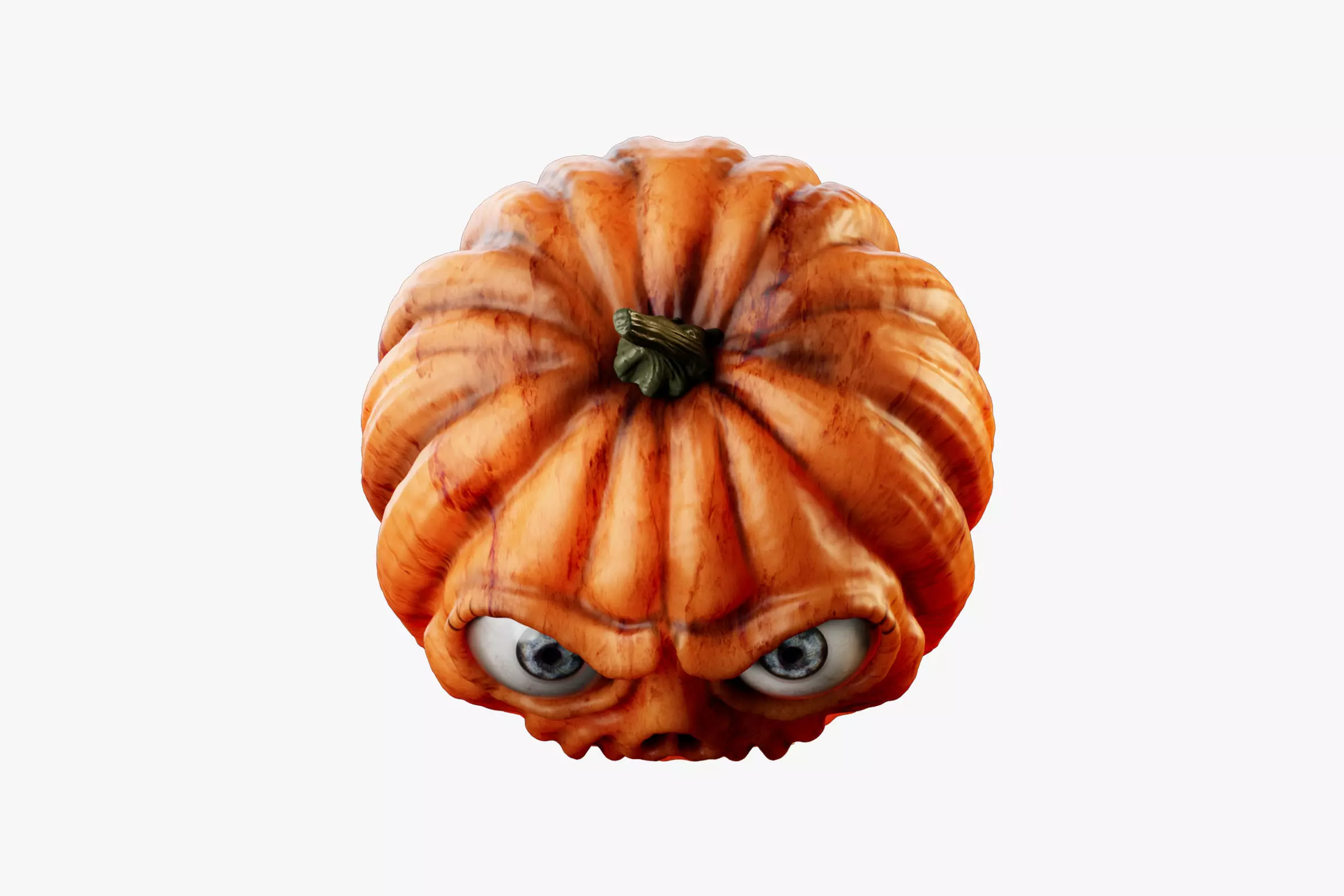 Halloween Jack O Lantern 3D Model for Element 3D and Cinema 4D 3D model_2