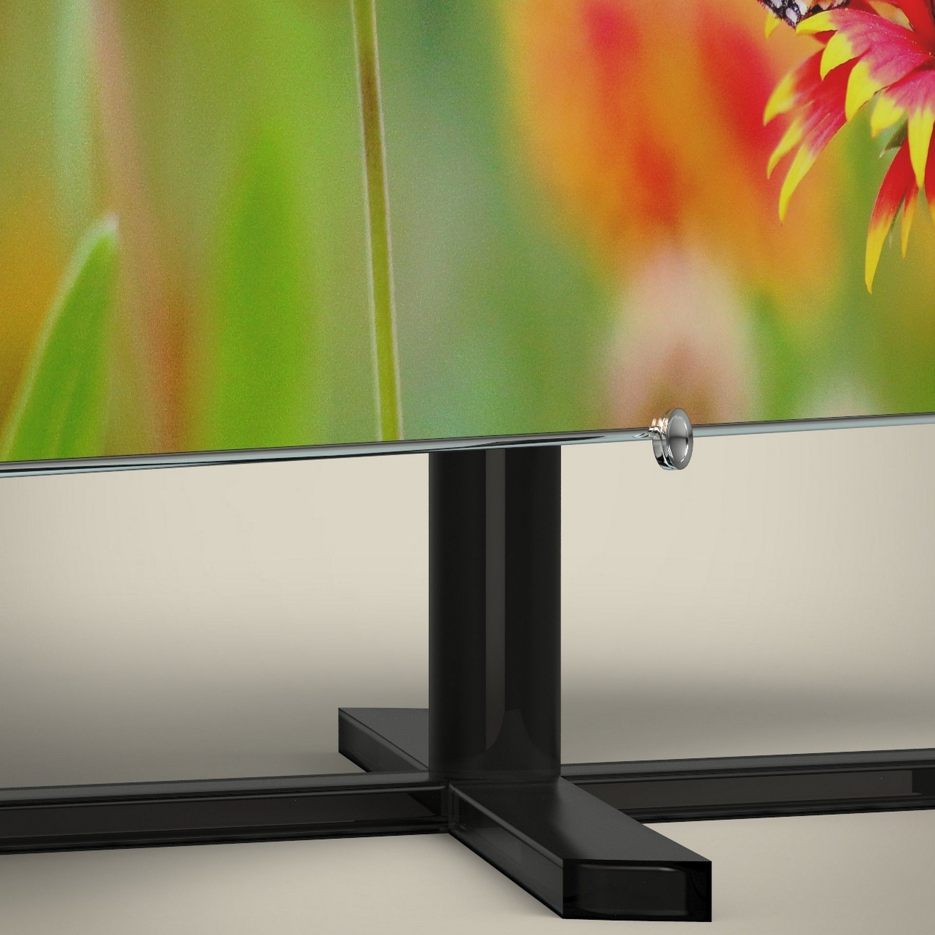 LED TV Low-poly 3D model_5