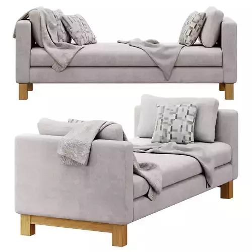 Pacific Daybed with Wood Legs by Crate and barrel