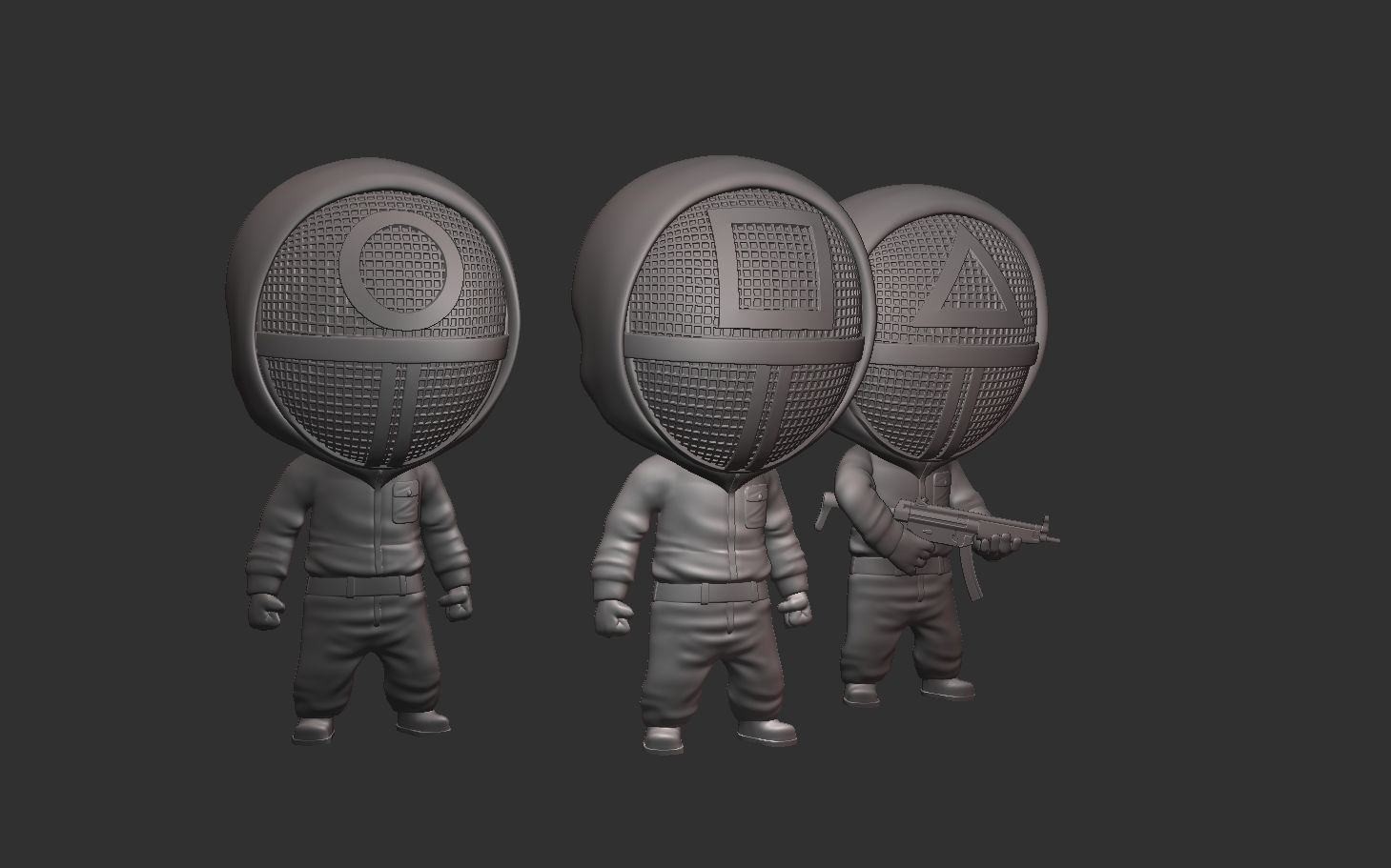 Squid Game - Soldiers 3D print model_5