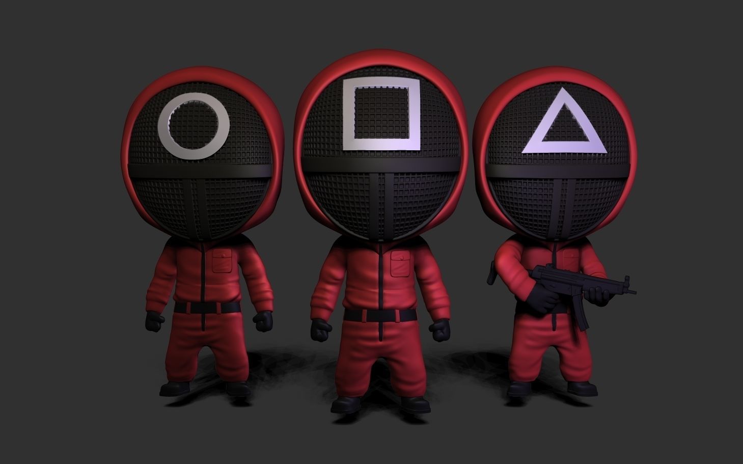 Squid Game - Soldiers 3D print model_3