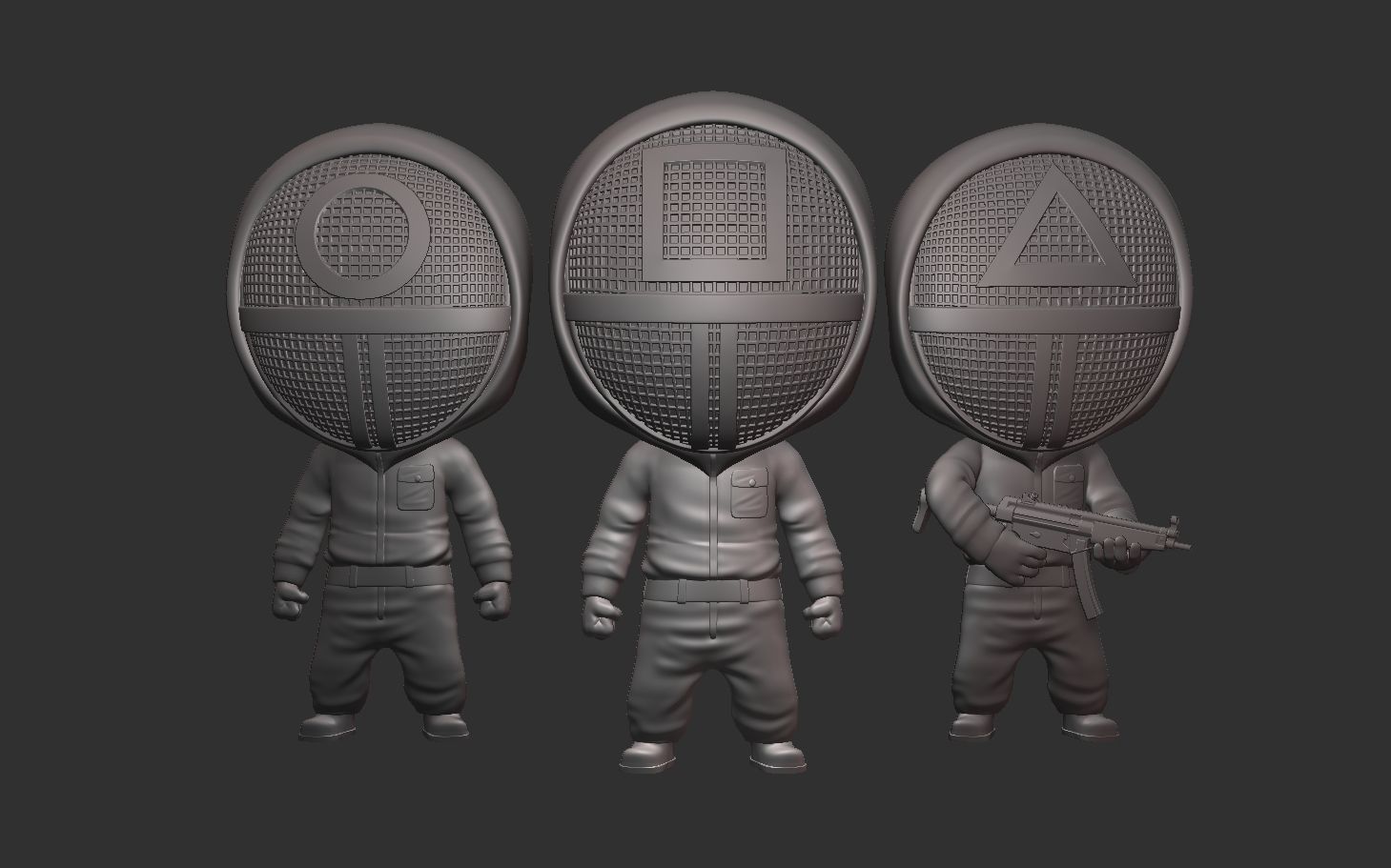 Squid Game - Soldiers 3D print model_4