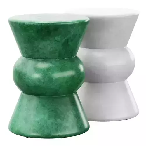 Bowtie Ceramic Stool by Mecox Gardens