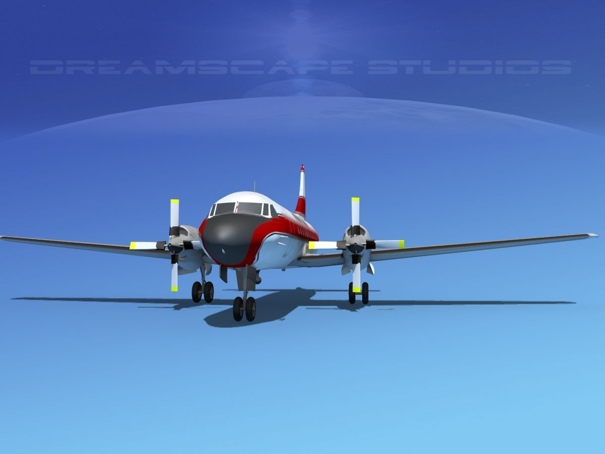 Convair CV-580 Kar-Air 3D model_1