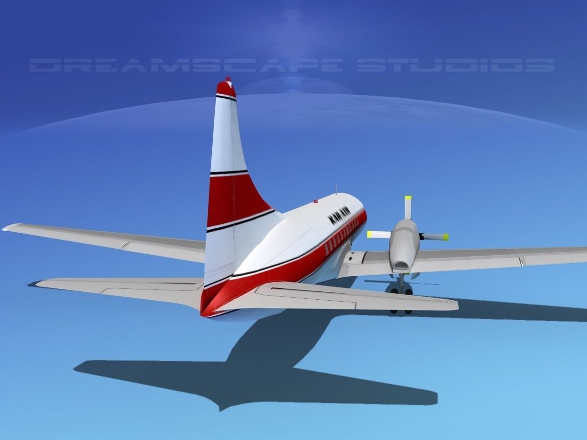 Convair CV-580 Kar-Air 3D model_6