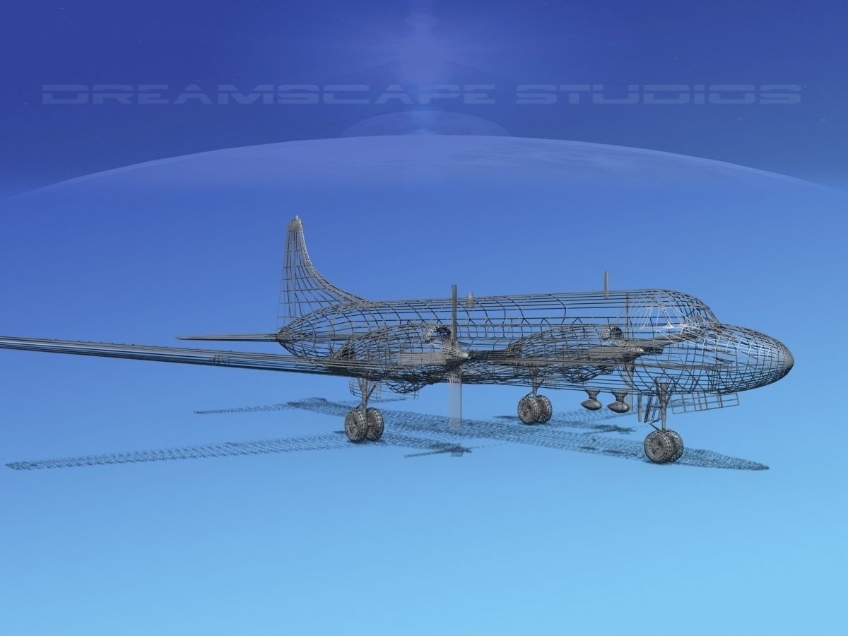 Convair CV-580 Kar-Air 3D model_14