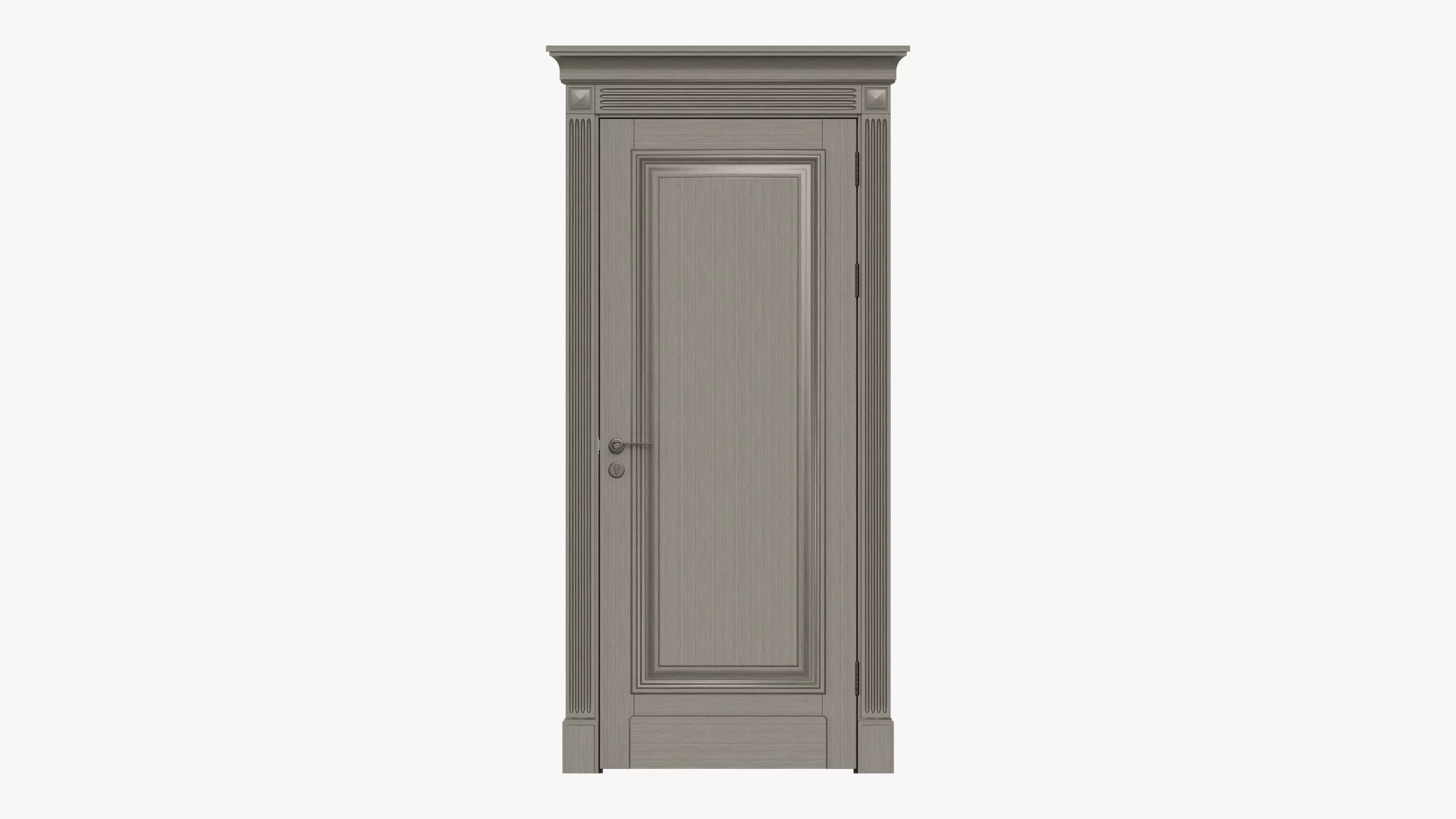 Door classic 04 3D model_0