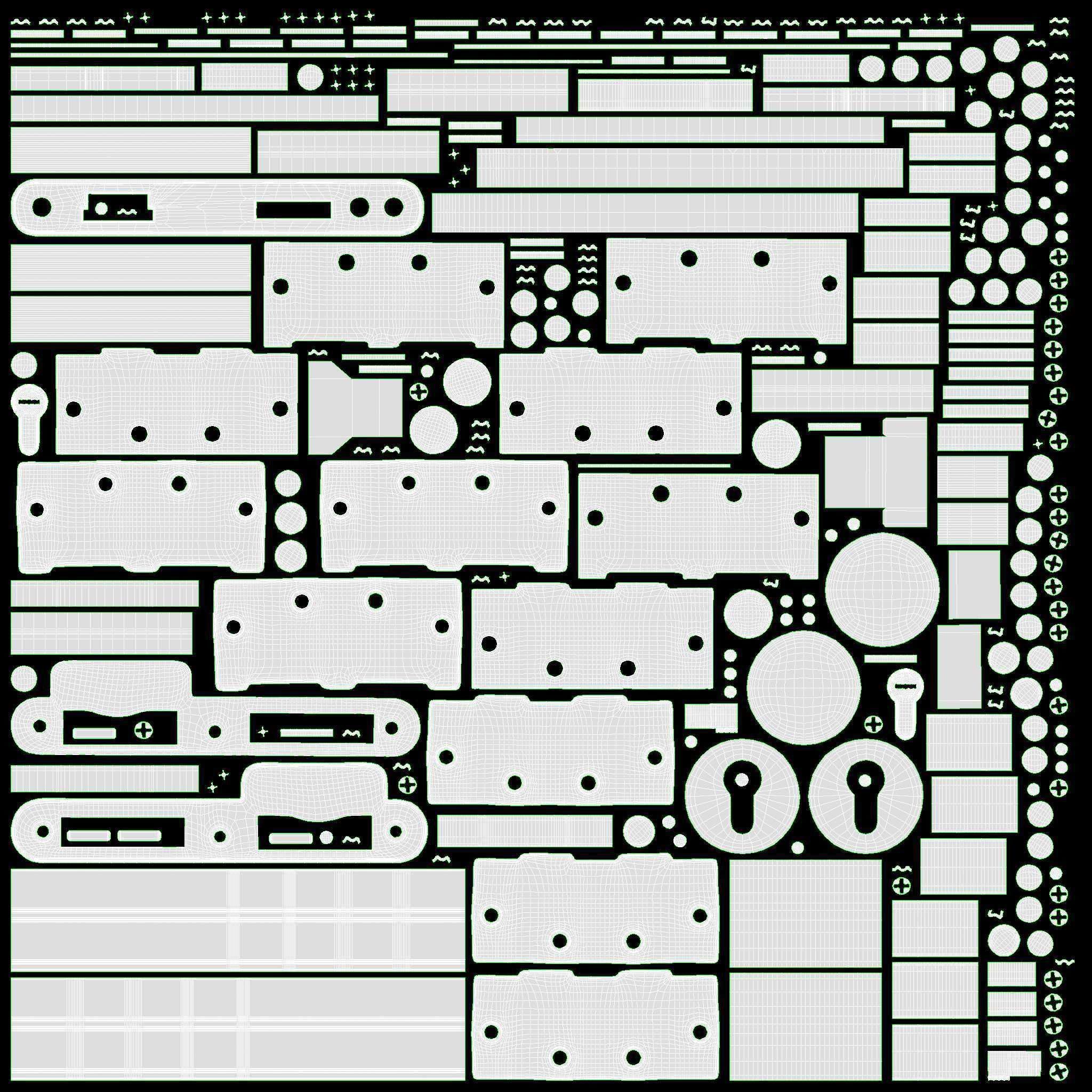 Door classic 04 3D model_14