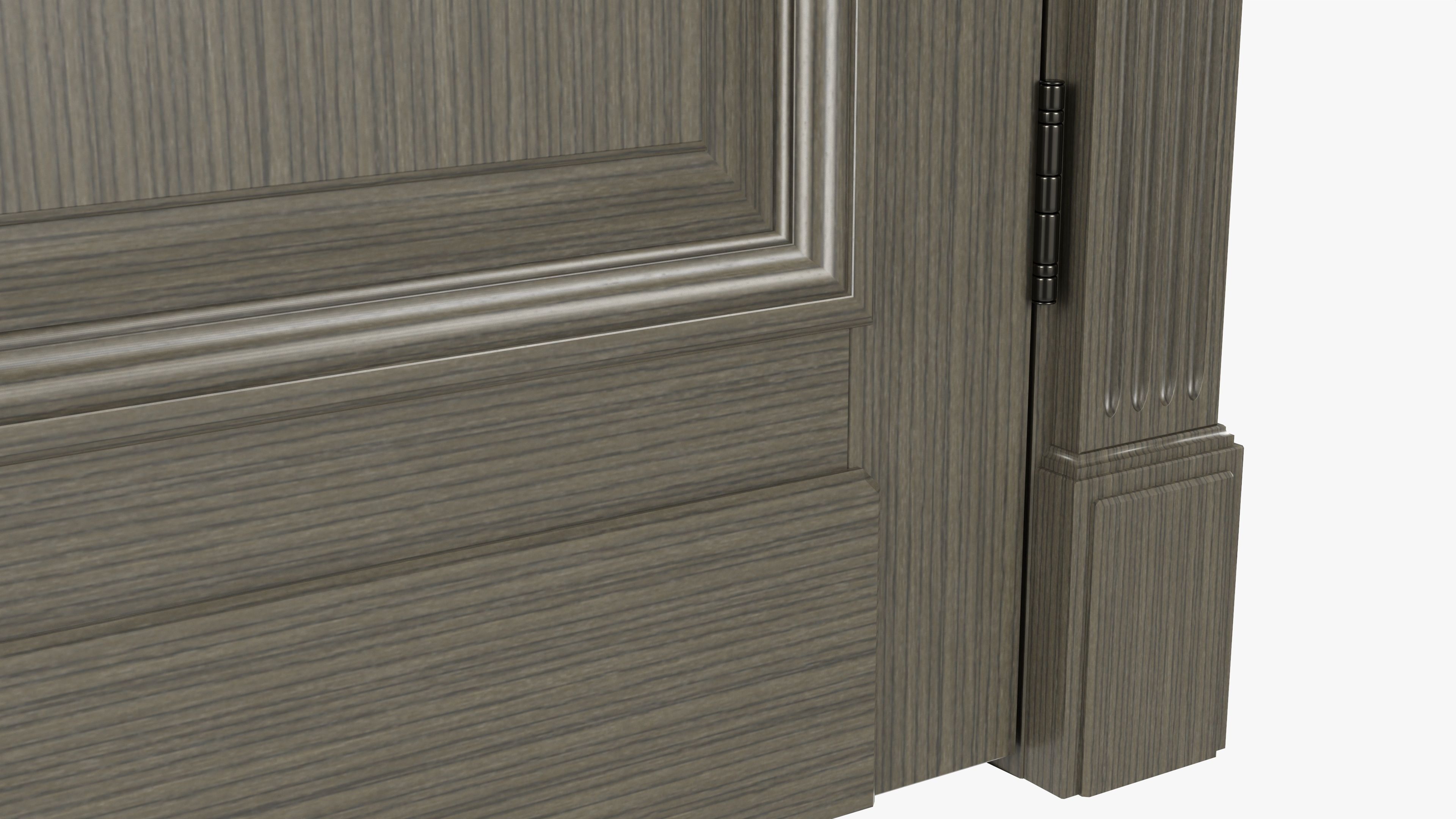 Door classic 04 3D model_3