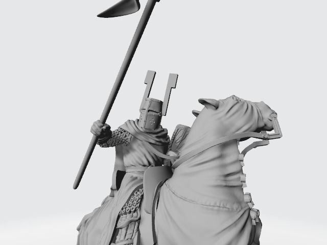 Teutonic Knight at Lake Peipus 3D print model_3