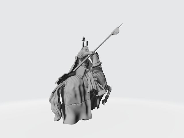 Teutonic Knight at Lake Peipus 3D print model_1