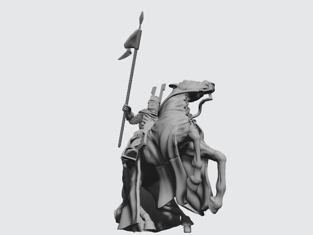 Teutonic Knight at Lake Peipus 3D print model_7