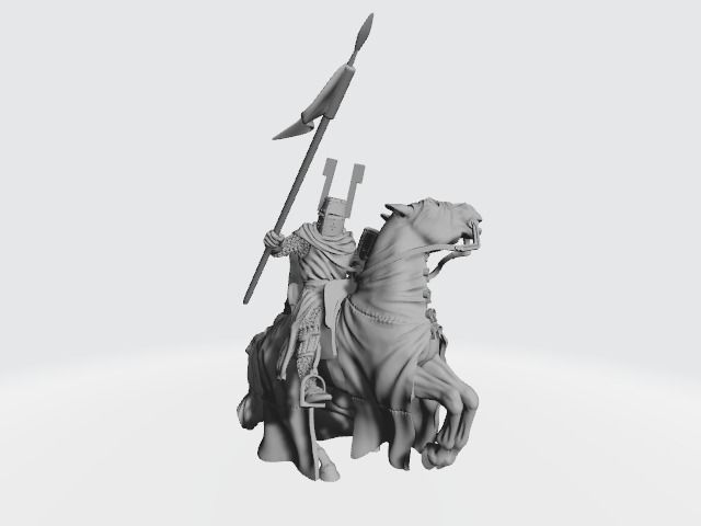 Teutonic Knight at Lake Peipus 3D print model_5