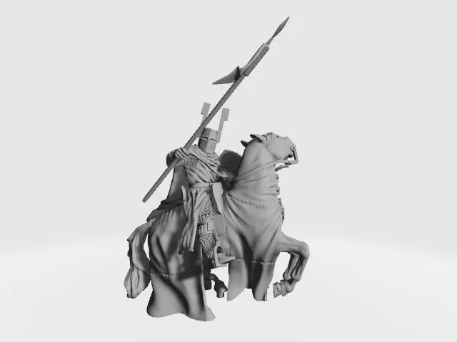 Teutonic Knight at Lake Peipus 3D print model_0