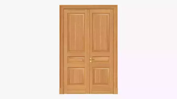 Door classic 09 double 3D model