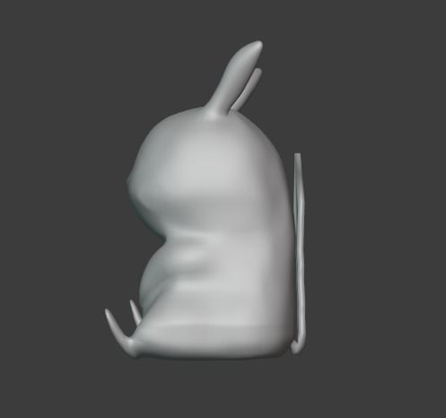 3d print pikachu bunny 3D print model_1