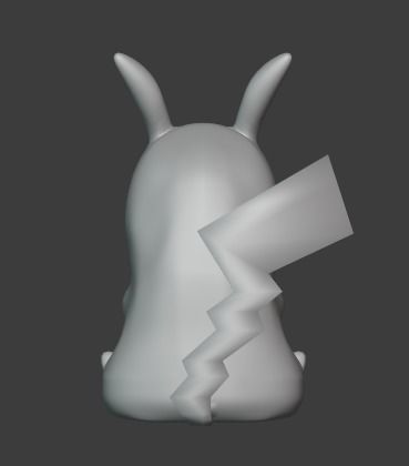3d print pikachu bunny 3D print model_2