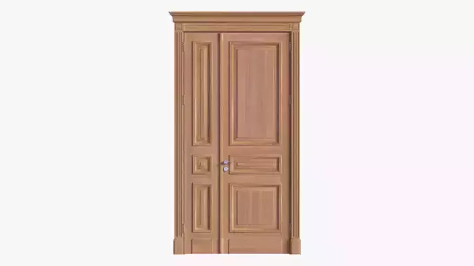 door classic double 01 3D model