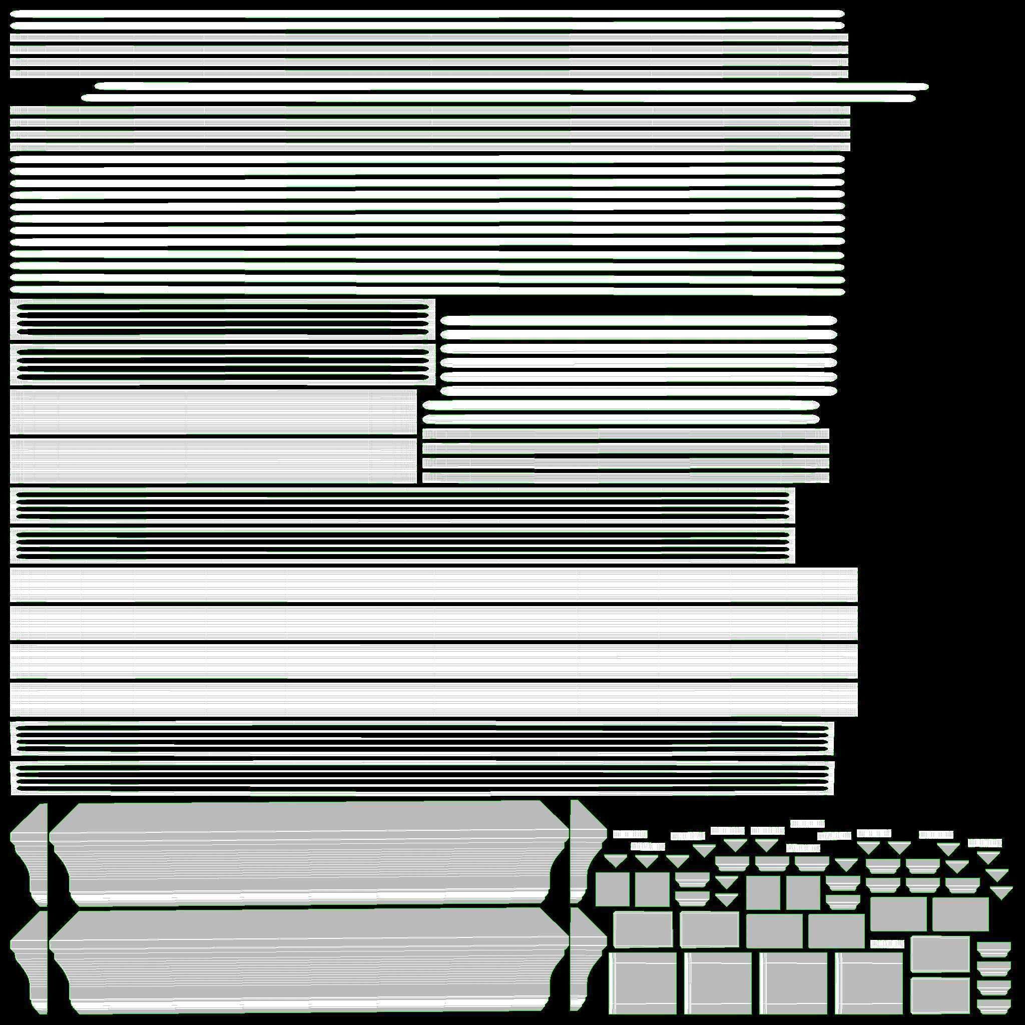 Door classic double 02 3D model_10