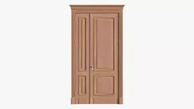 Door classic double 03 3D model
