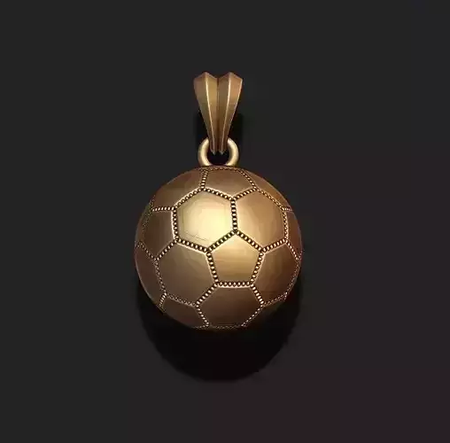 Football ball pendant 3d