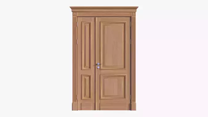Door classic double 05 3D model