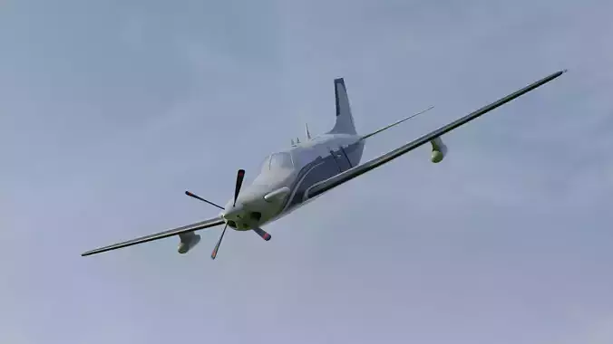 Plain Piper PA-46 3D Model Free 3D model