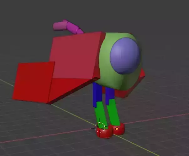 Flying thing colered and not colered version