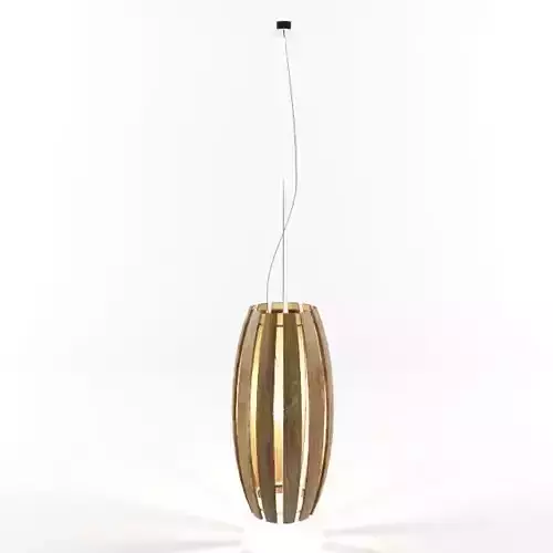 wood threaded light pendant