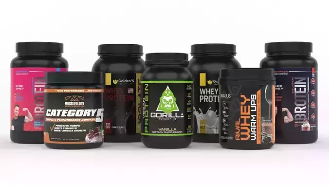 Protein Powders 3D model