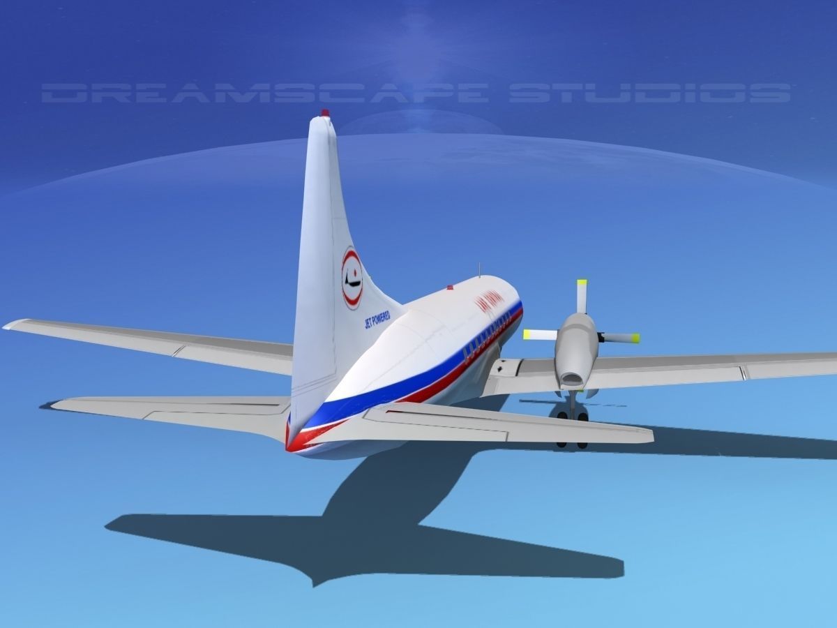 Convair CV-580 Lake Central 3D model_6