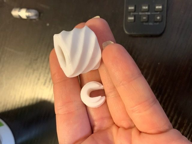 Threaded Insert and topper for Lithophane bulb 3D print model_4