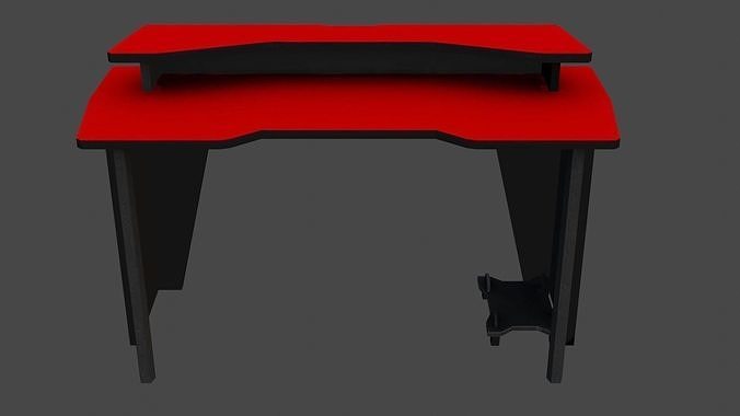Computer desks Pack Low Poly Game Ready Model Low-poly 3D model