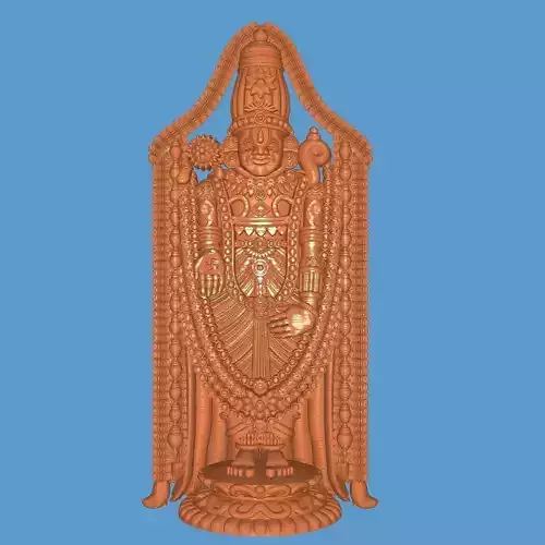 Balaji indian statue 3D print model
