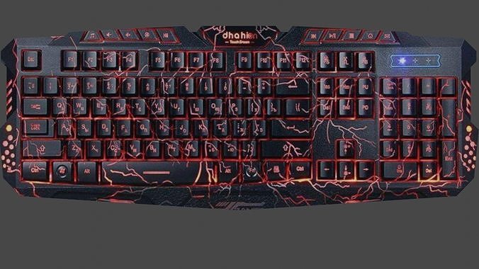 Keyboards Pack Low Poly Game Ready Model Low-poly 3D model