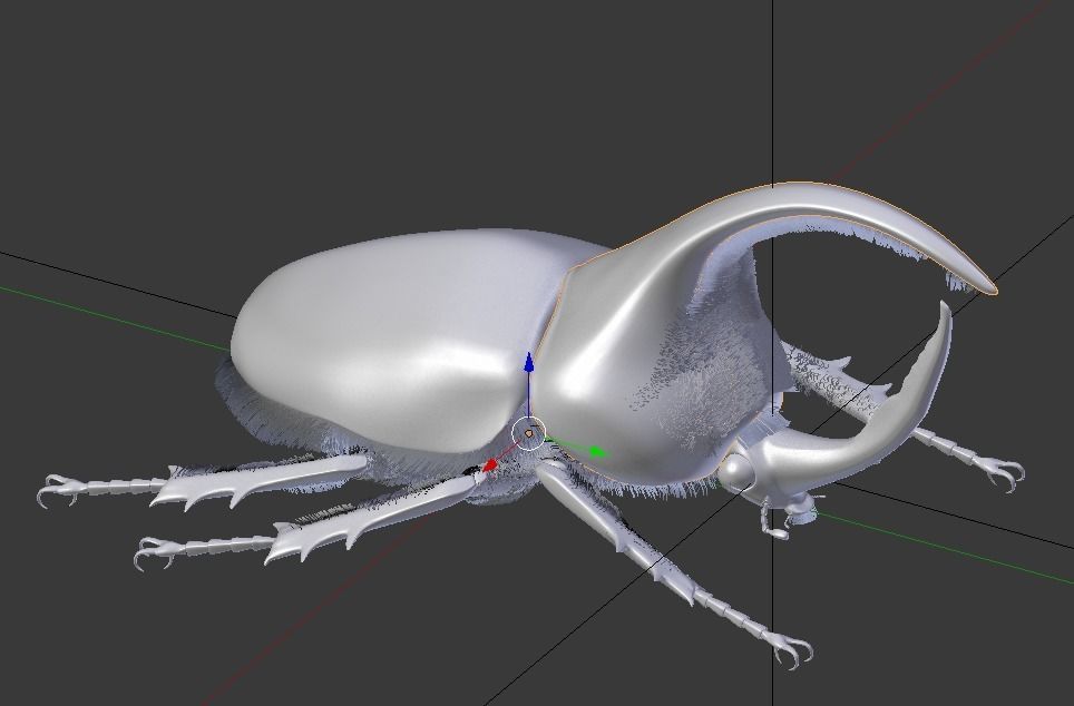 Dynastes satanus 3D model_2