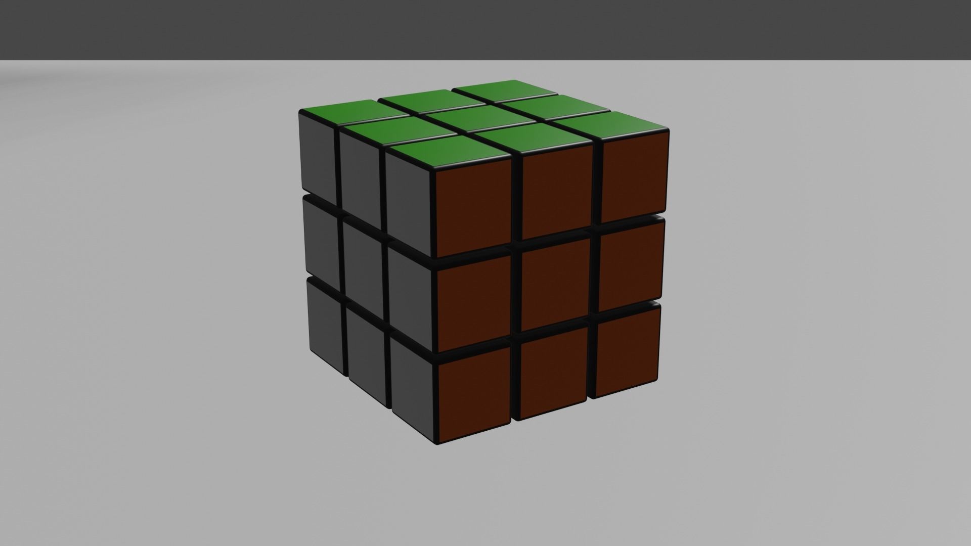 Rubiks Cube Low-poly 3D model_4
