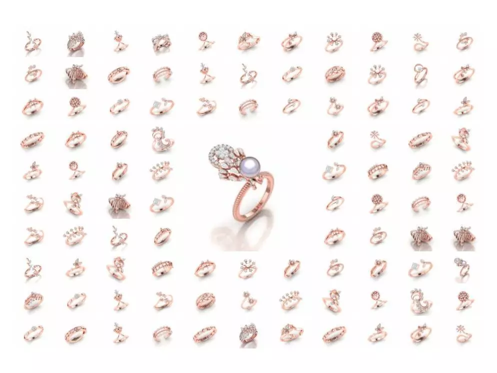 Elegant Rings - 200 plus 3D print model_0