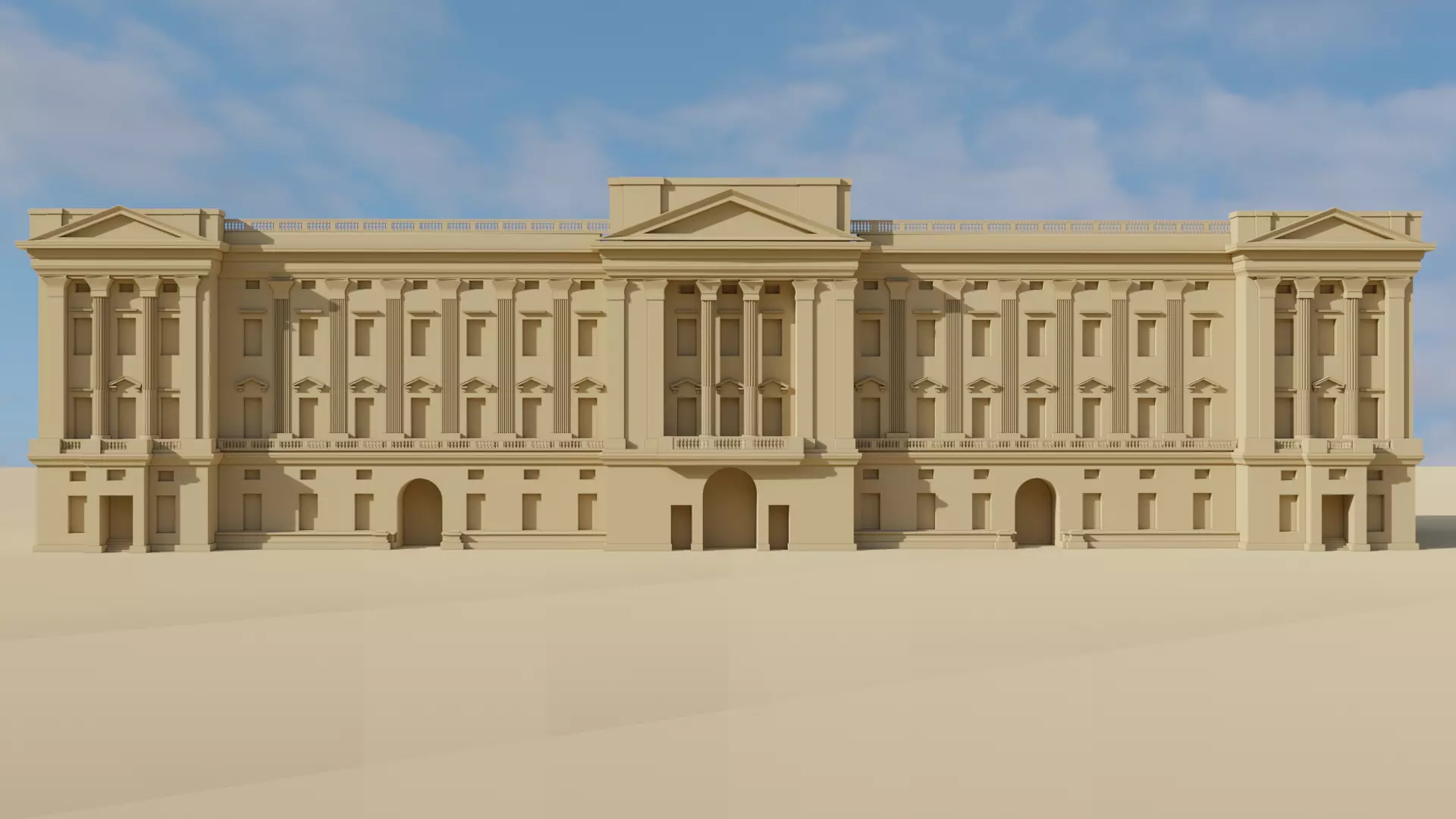 Buckingham Palace London 3D model