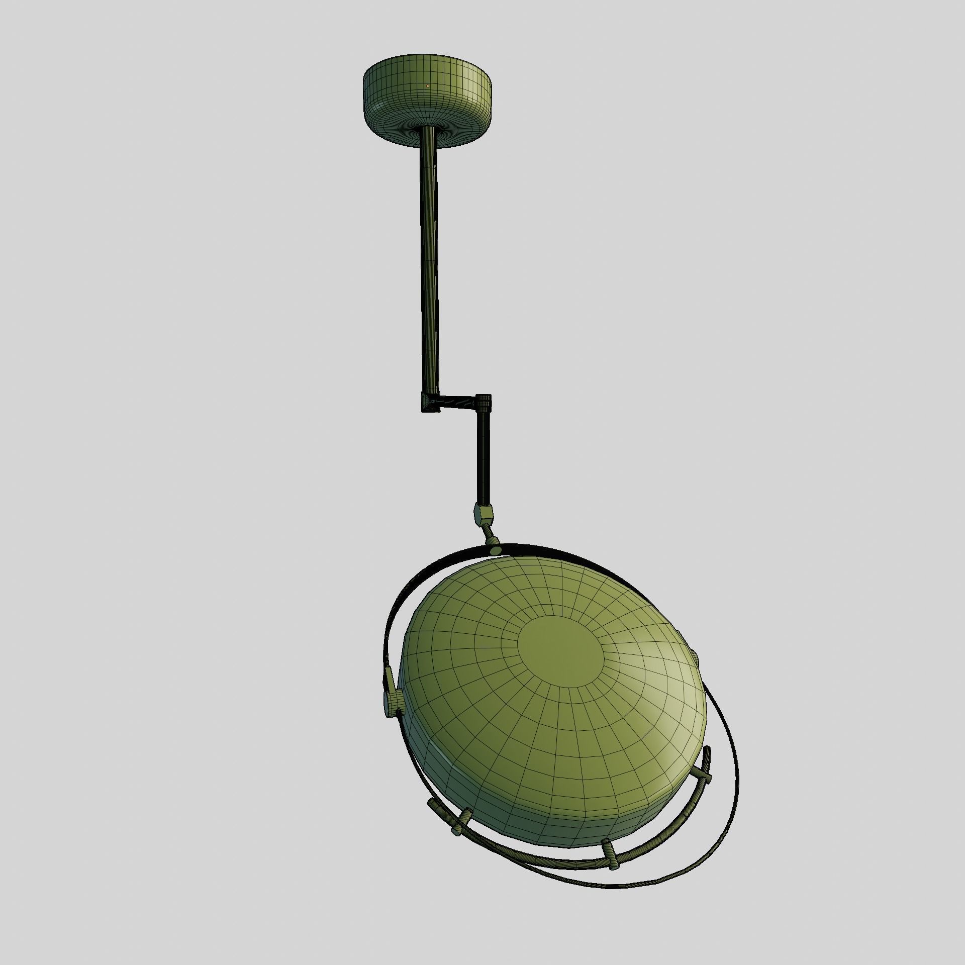 Surgical Lamp Free 3D model_5