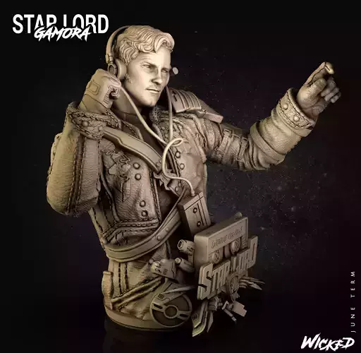 Wicked Marvel Star-Lord Bust STLs