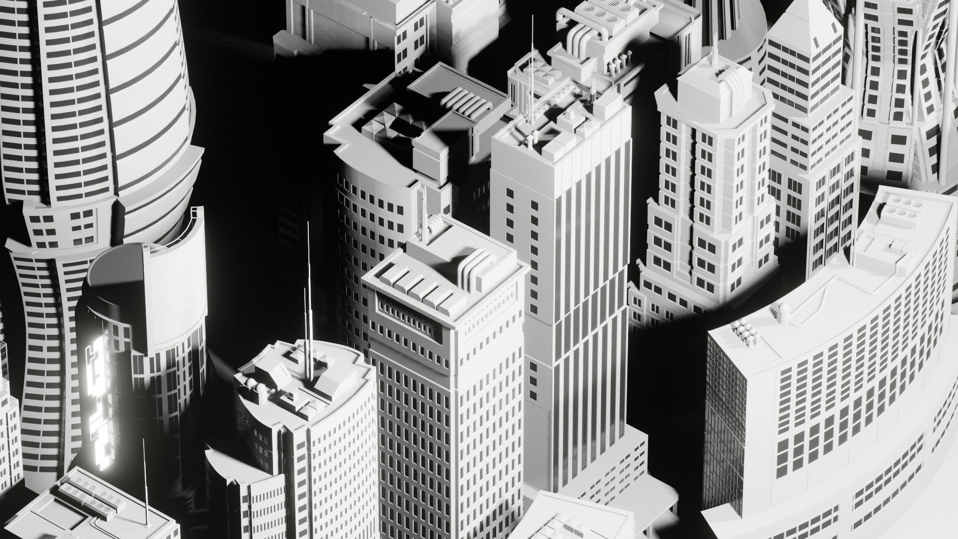 21 Cyberpunk Builds  3D model_1